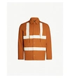 Craig Green Orange Hooded Panelled Cotton Shirt