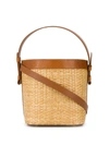 Nico Giani Adenia Large Bag In Natural Woven Straw In Neutrals