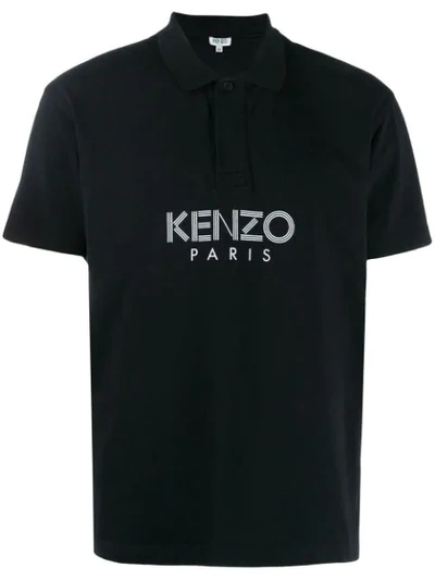 Kenzo Paris Polo Shirt In Black