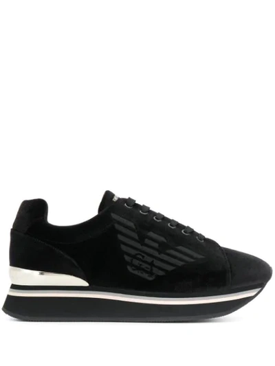 Emporio Armani Sneakers - Item 11911044 In Black