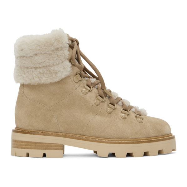 jimmy choo eshe flat shearling