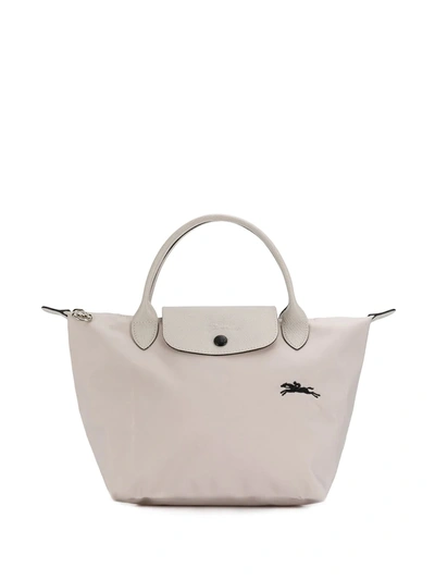 Longchamp Le Pliage Club Small Nylon Travel Bag In Chalk