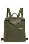 Longchamp Le Pliage Club Nylon Backpack In Fir