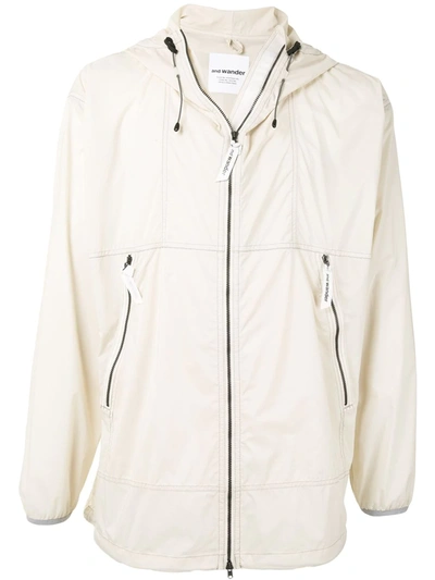 And Wander Pertex Wind Jacket In White
