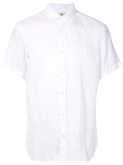 Kent & Curwen Short Sleeve Shirt In White