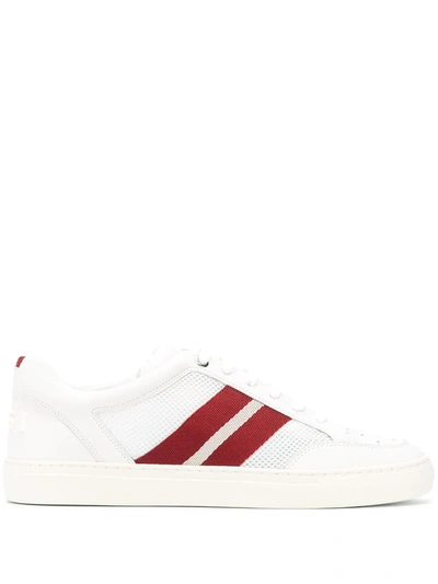 Bally Stripe Low-top Sneakers In White