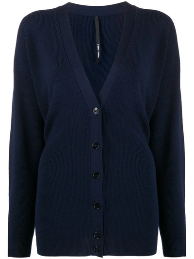 Sara Lanzi V-neck Cardigan In Blue