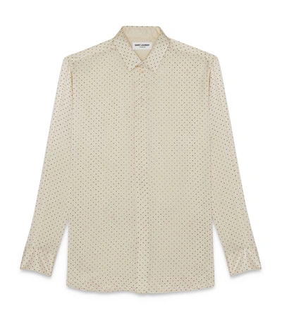Saint Laurent Silk Polka-dot Shirt