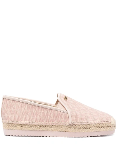 Michael Michael Kors Dylyn Quilted Leather Espadrilles In Smokey Rose