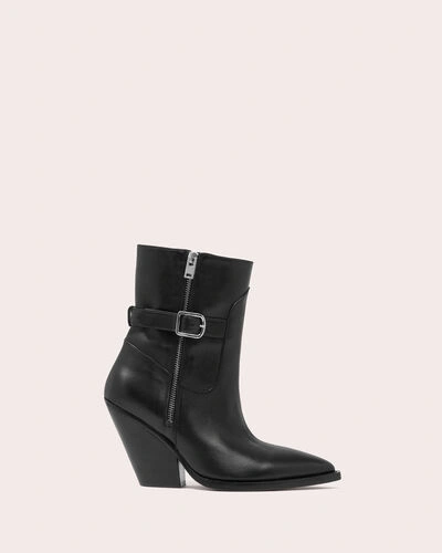 Iro Bozon Western Ankle Boots In Black