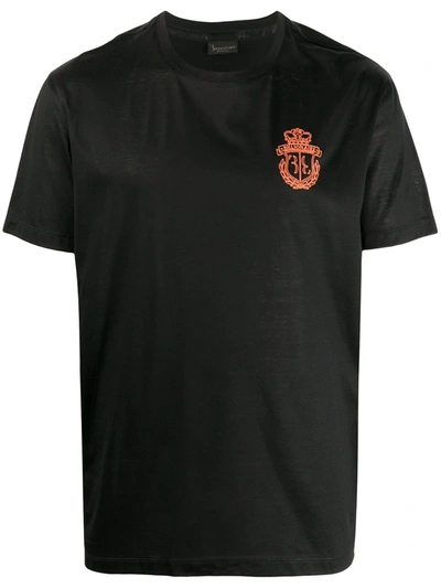 Billionaire Embroidered Logo T-shirt In Black