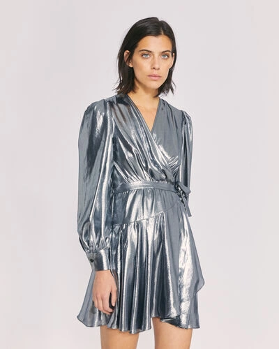 iro silver dress Iro Matcha Dress In Silver