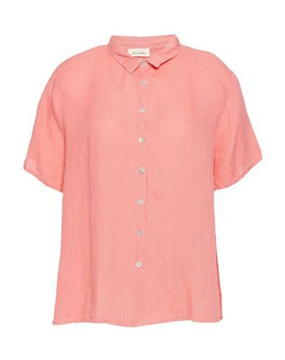 American Vintage Shirts In Salmon Pink