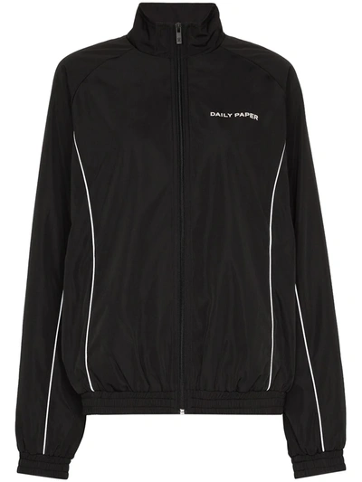 Daily Paper Etrack Reflective Piping Jacket In Black