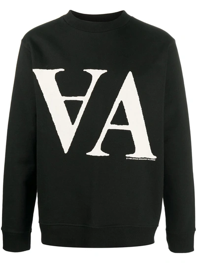Vyner Articles Black & White Aa Graphic Sweatshirt
