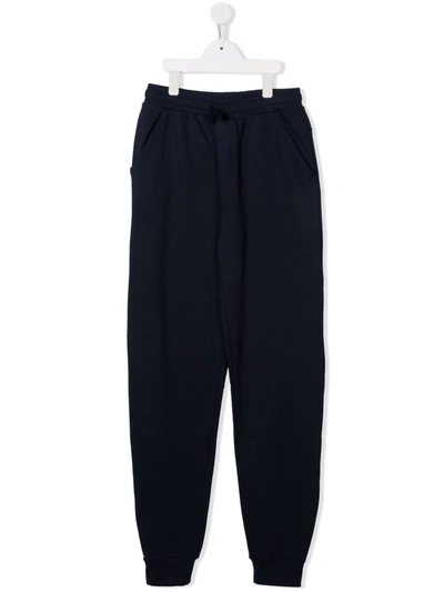 North Sails Teen Elasticated Cotton Track Trousers In Blue