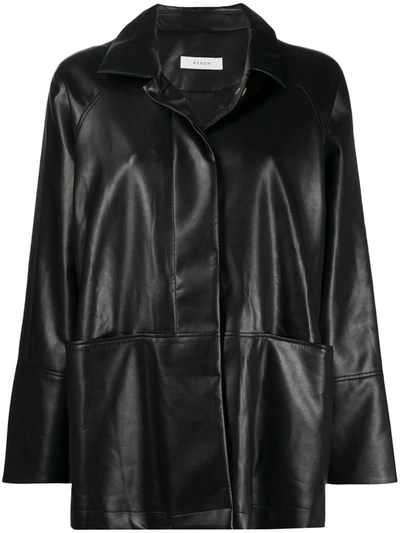 Aeron Leather Jacket In Black