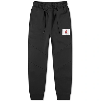 Nike Jordan Men's Flight Tag Fleece Jogger Pants In Black