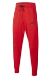 Nike Sportswear Tech Fleece Big Kids Pants In Red