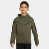 Nike Kids'  Boys' Sportswear Tech Fleece Full-zip Hoodie In Brown