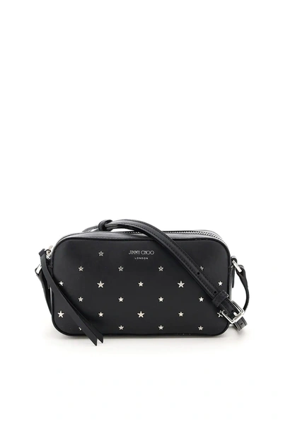 Jimmy Choo Hale Star Studs Camera Bag In Black