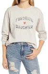 Sub_urban Riot Favorite Daughter Graphic Sweatshirt In Oatmeal