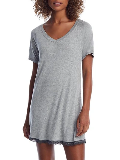 Honeydew Intimates Heather Grey All American Knit Sleep Shirt