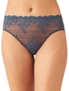 Wacoal Embrace Lace Hi-cut Brief In Iron,ensign Blue