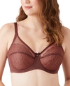 Wacoal Retro Chic Full-figure Underwire Bra 855186, Up To I Cup In Marron