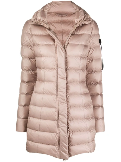 Peuterey Mid-length Padded Coat In Pink