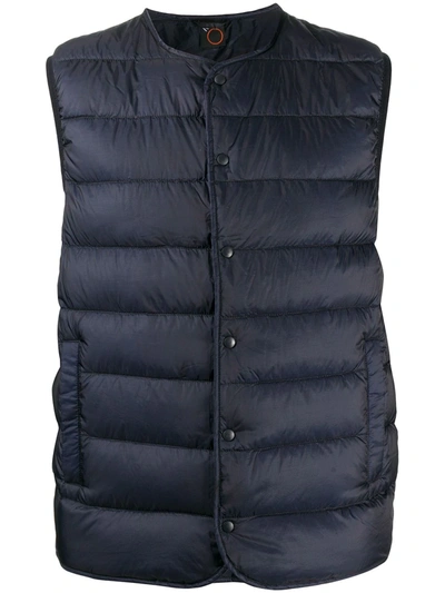 Aspesi Padded Gilet In Blue