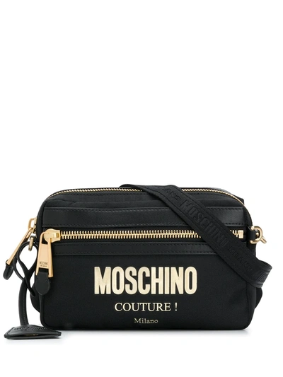 Moschino Couture Logo Belt Bag In Black
