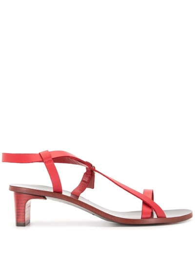 Anine Bing Remi Strappy Sandals In Red