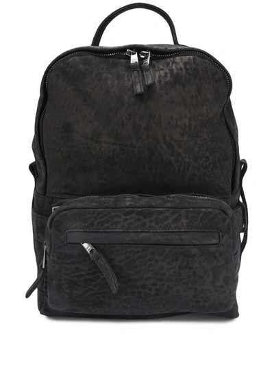 Giorgio Brato Animal-print Zip-around Backpack In Black