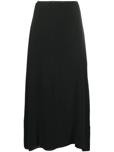 Marc Le Bihan High-waisted Flared Skirt In Black