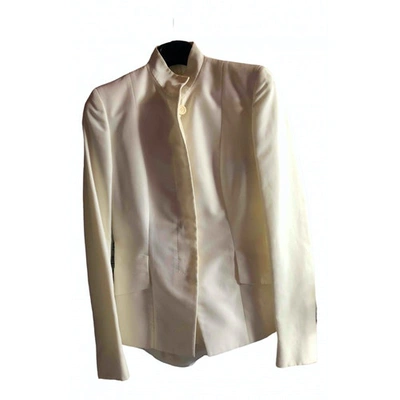 Pre-owned Gucci Suit Jacket In White