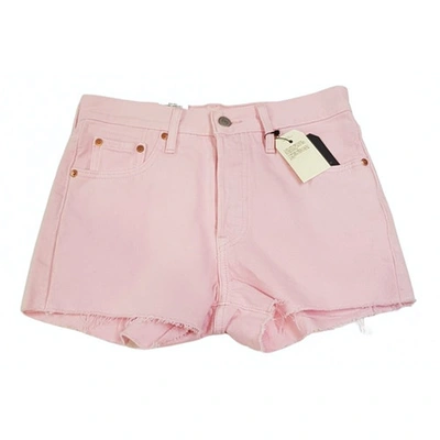 Pre-owned Levi's Pink Cotton Shorts