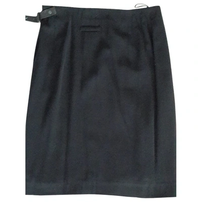 Pre-owned Jean Paul Gaultier Wool Mini Skirt In Black