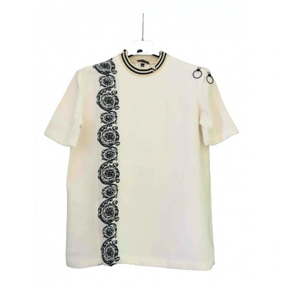 Pre-owned Versace White Viscose Top