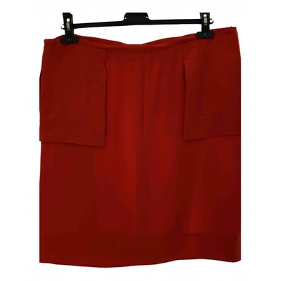 Pre-owned Fendi Mid-length Skirt In Orange