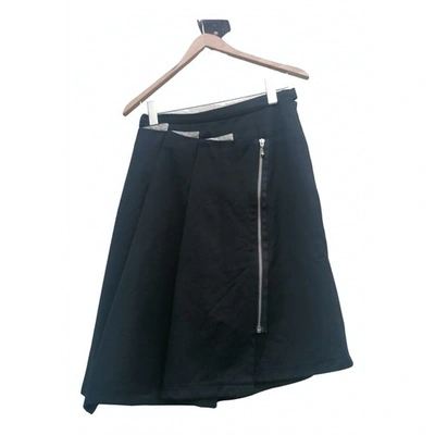 Pre-owned Baum Und Pferdgarten Wool Mid-length Skirt In Black