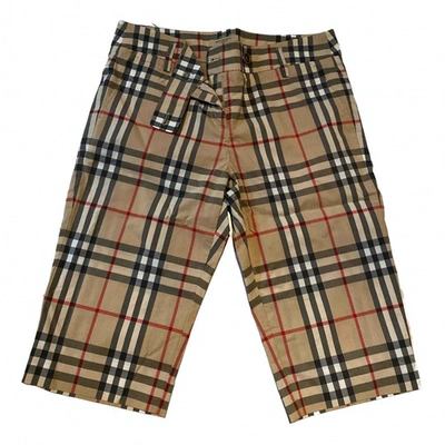 Pre-owned Burberry Multicolour Cotton Shorts