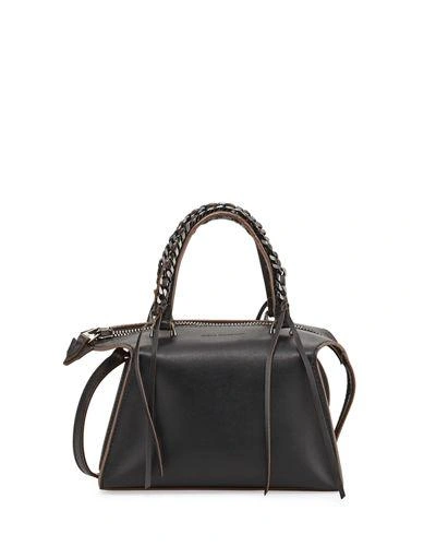 Elena Ghisellini Gabria Sensua Mini Satchel Bag, Papaya In Black