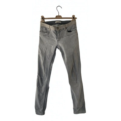 Pre-owned Maje Grey Cotton Jeans