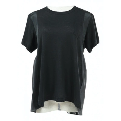Pre-owned Sacai T-shirt In Black