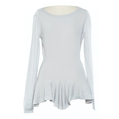 Pre-owned Alexander Mcqueen Wool Blouse In Grey