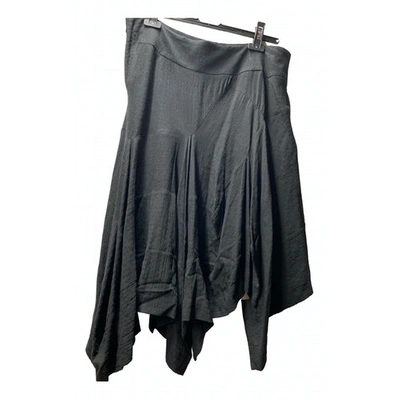Pre-owned Bernhard Willhelm Wool Skirt In Black
