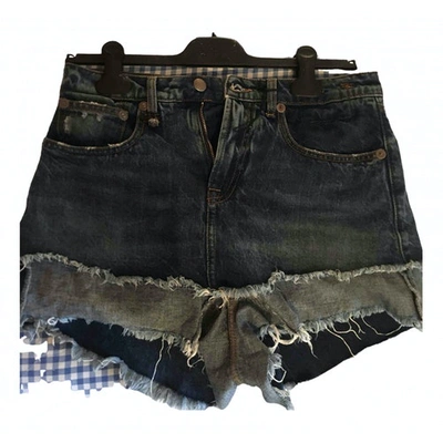 Pre-owned R13 Blue Denim - Jeans Shorts