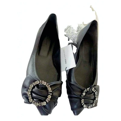 Pre-owned Isabel Marant Étoile Leather Ballet Flats In Black