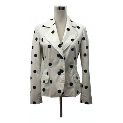 Pre-owned Moschino Cheap And Chic Short Waistcoat In White